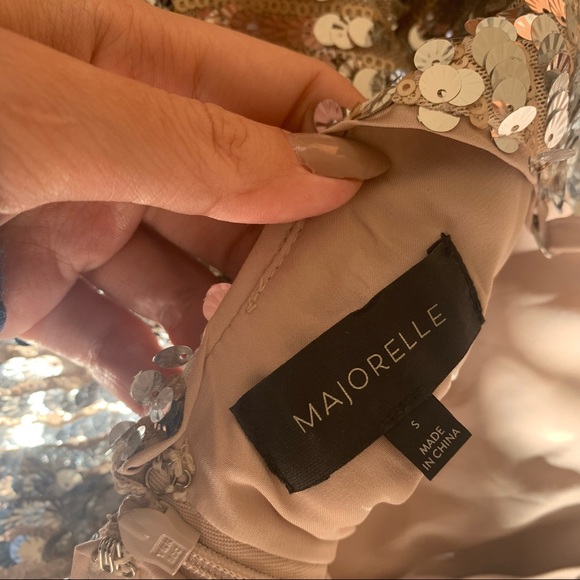 Silver Sequin Tank Embellishment Crop Top S - Picture 5 of 6